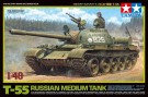RUSSIAN MEDIUM TANK T-55 1/48 Tanks Skala Byggesett thumbnail