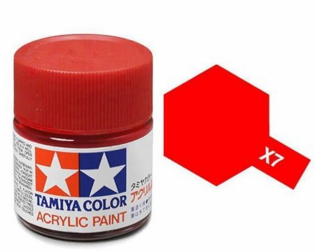 X-7 Red Blank Mini 10ml Tamiya Akrylmaling