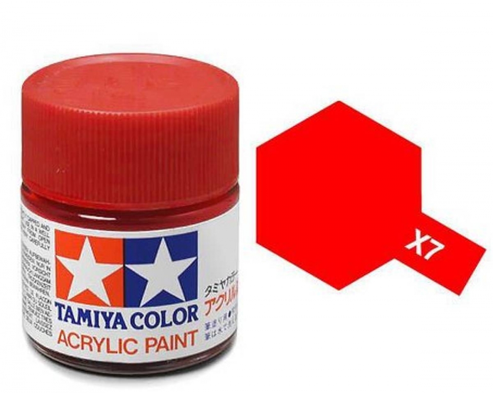 X-7 Red Mini 10ml Tamiya Akrylmaling