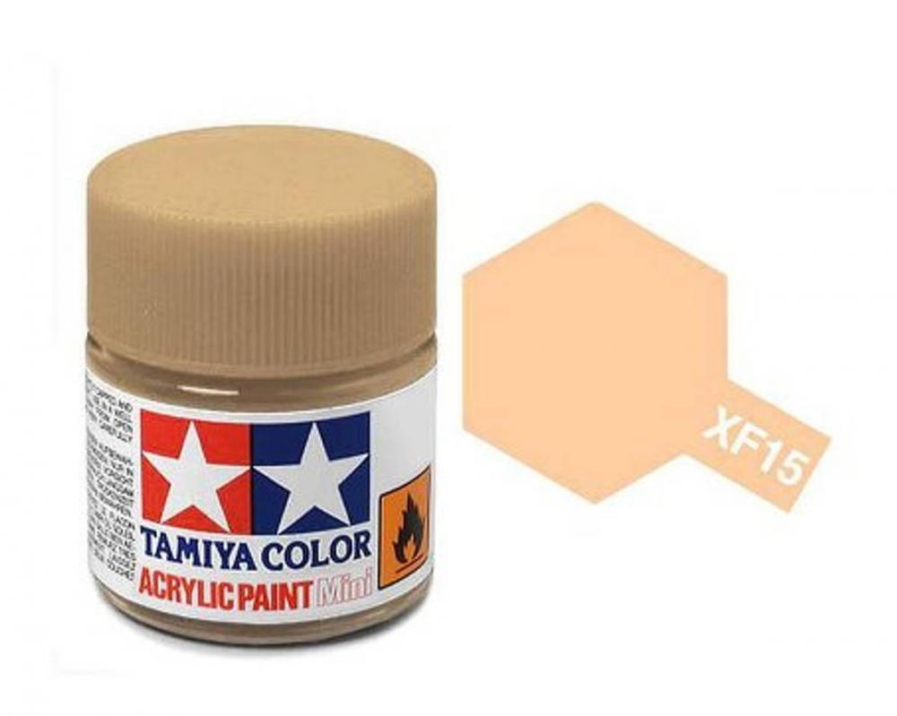 Tamiya akrylmaling. Modell XF-15 Flat Flesh Mini 10ml