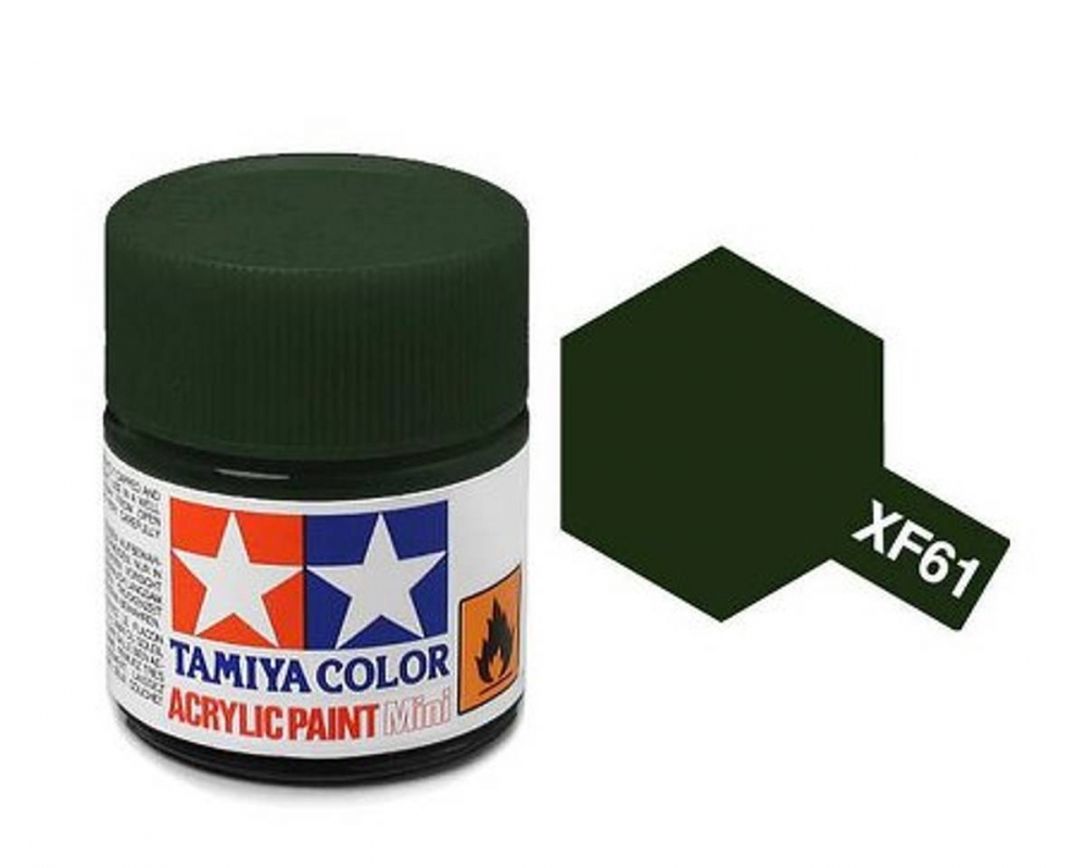 XF-61 Dark Green Matt Mini 10ml Tamiya Akrylmaling