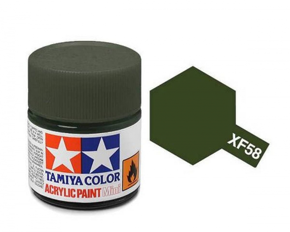 XF-58 Olive Green Matt Mini 10ml Tamiya Akrylmaling