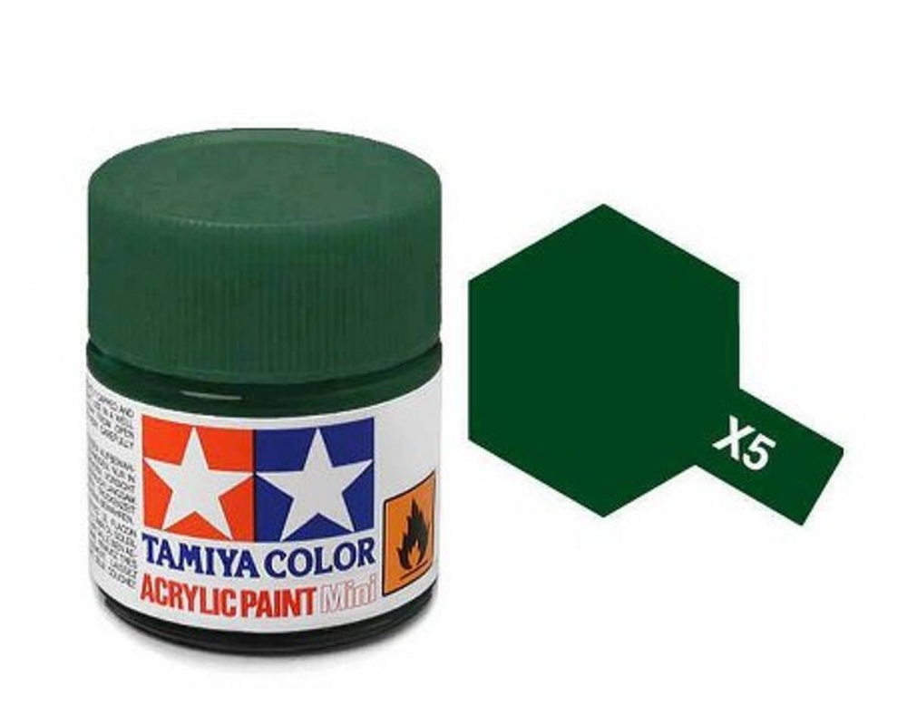 X-5 Green Mini 10ml Tamiya Akrylmaling