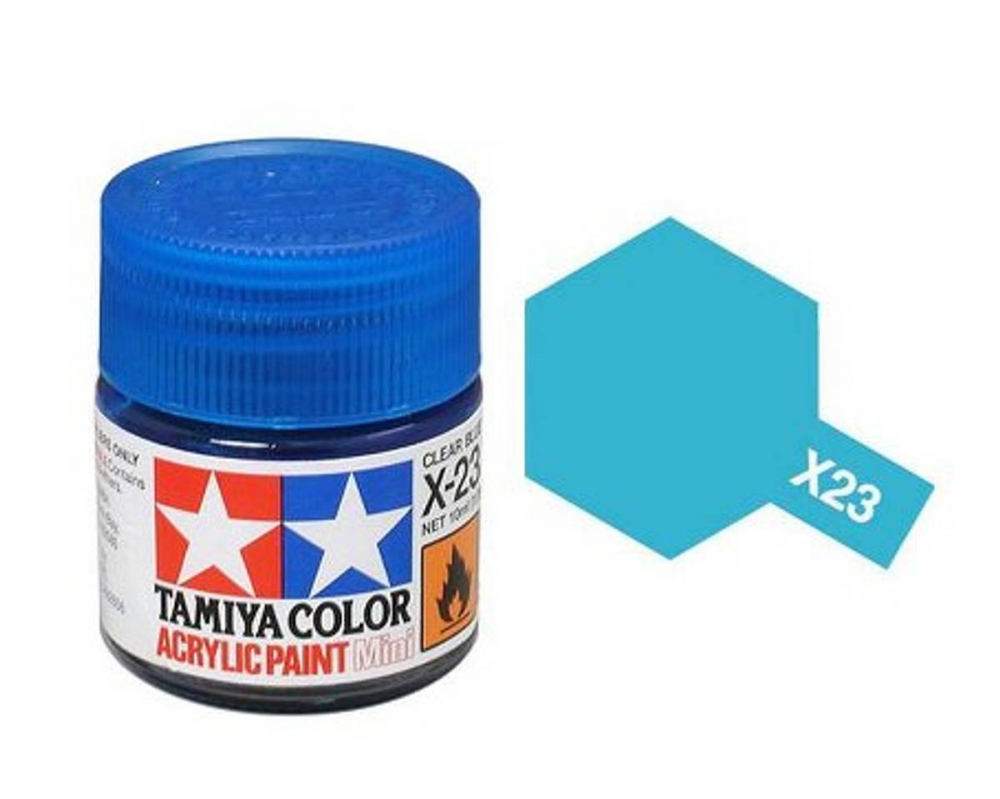 X-23 Clear Blue Blank Mini 10ml Tamiya Akrylmaling