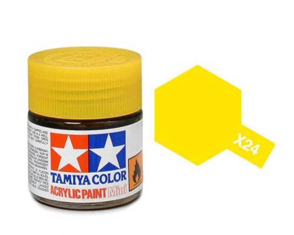 X-24 Clear Yellow Blank Mini 10ml Tamiya Akrylmaling