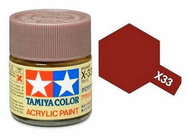 X-33 Bronze Blank Mini 10ml Tamiya Akrylmaling